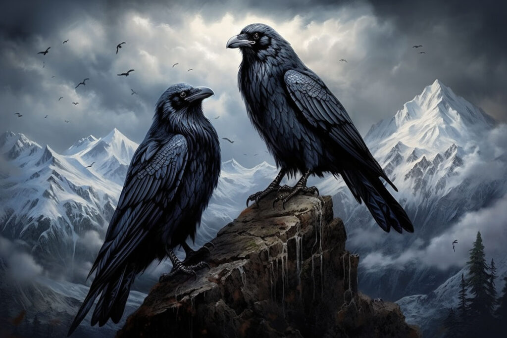 Hugin Munin Odins Raben